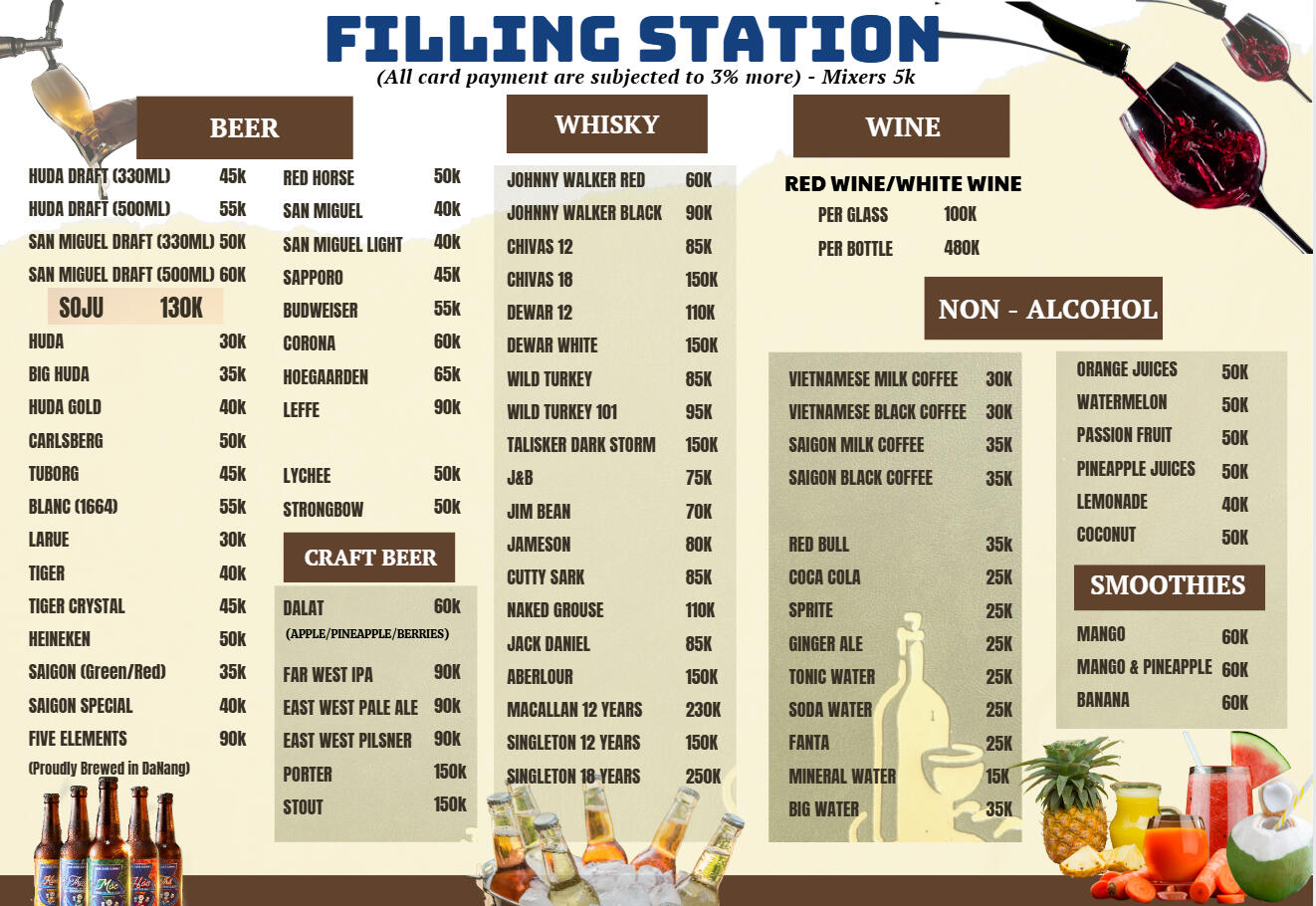 BEER MENU